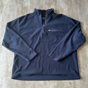 VTG GAP Quarter Zip Fleece Sweater Mens Large